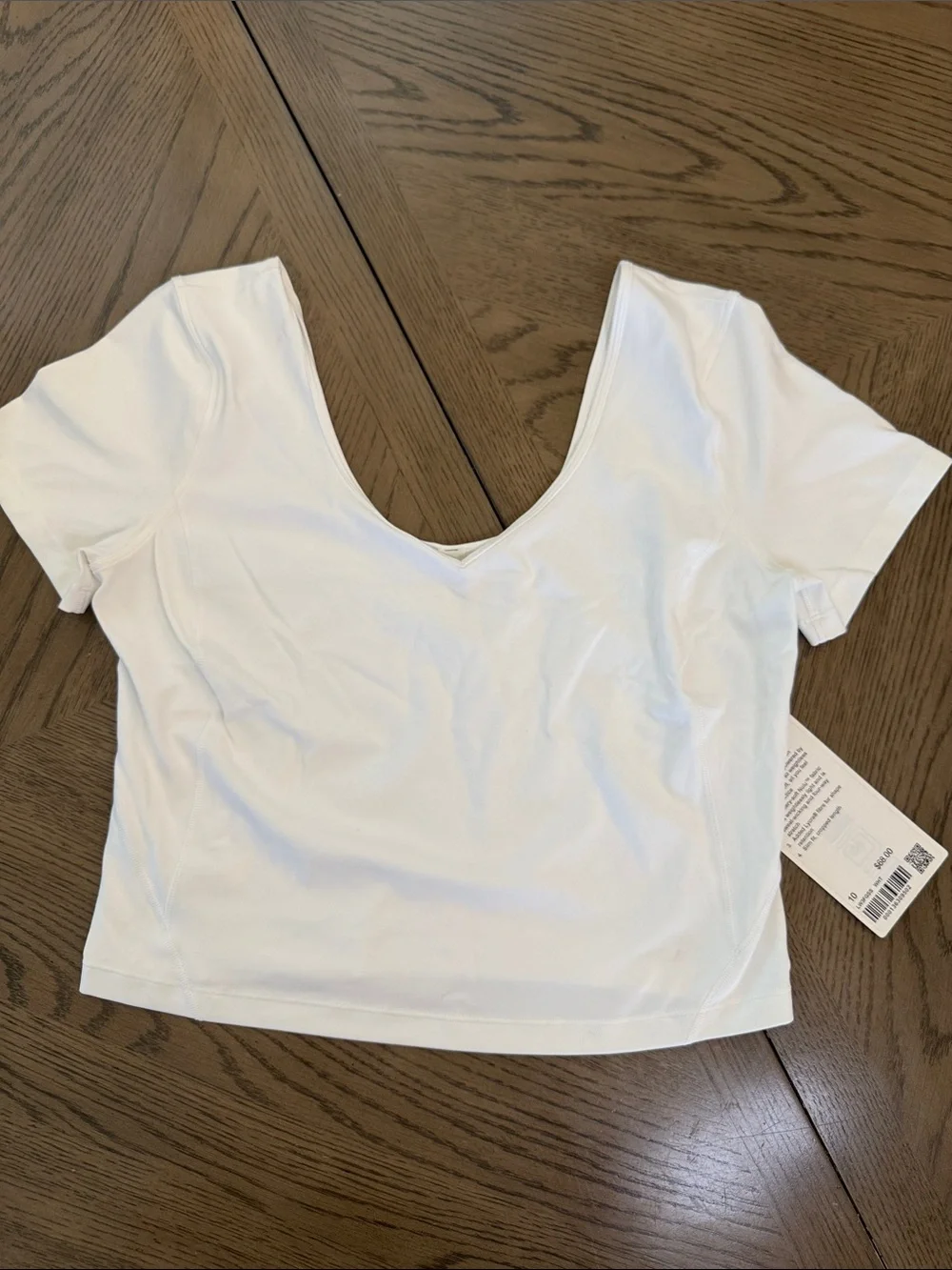 lululemon athletica White V-Neck align Top